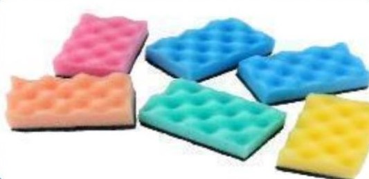 Губки кухонні Хвиля-Економ 85х55х27 мм (5 шт.уп.), ТМ КУЗЯ SERVICE